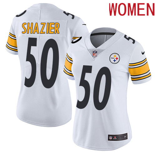 2019 Women Pittsburgh Steelers 50 Shazier white Nike Vapor Untouchable Limited NFL Jersey
